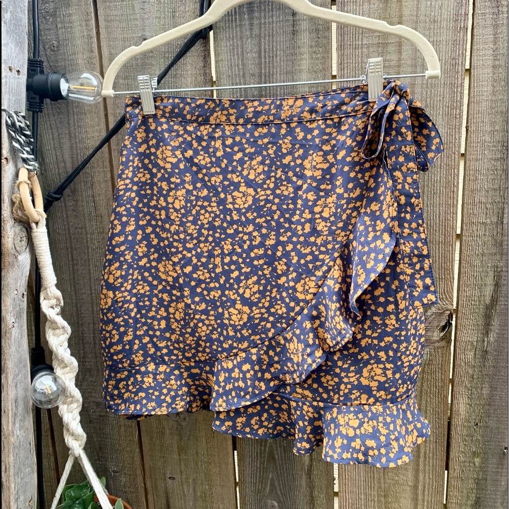 Floral Wrap Skirt